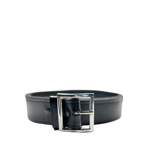 Unbranded Men’s Solid Black Faux Leather Belt NWOT Size 38